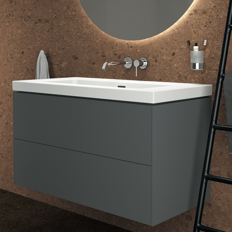 T4369 Extra 100cm vanity basin, no taphole | Washbasins